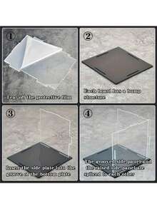 1pc High Transparency Acrylic Display Box, Acrylic Material, Suitable For Anime, Action Figures, Building Blocks, Blind Boxes, Car Models, Streetscapes, Dust Covers, Storage Boxes. One-Piece Acrylic Dust-Proof Cover For Action Figures And Model Collections. High Clarity Storage Box, Acrylic Box, Glue-Free Assembled Display Box, Action Figure And Collectible Dust Cover. - 1PC - View 8