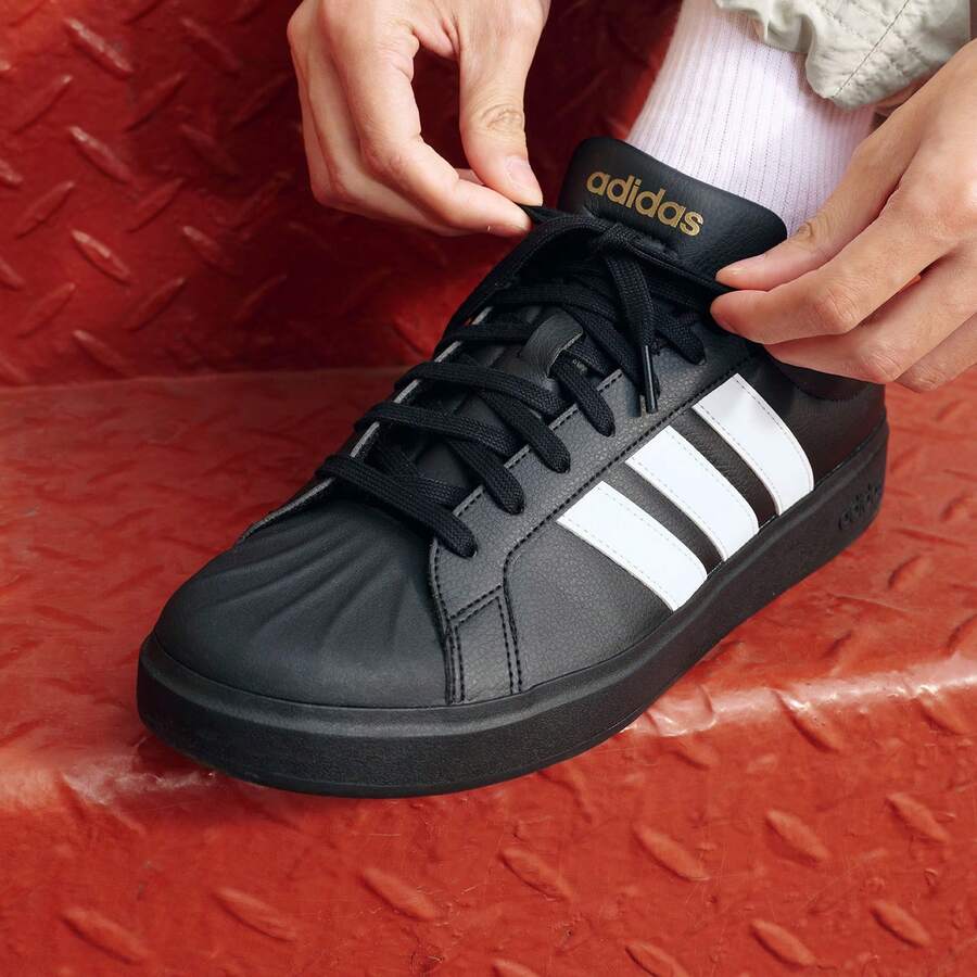 Adidas男鞋女鞋2026全新STREETTALK低筒板鞋運動休閒鞋JP8276 - 黑色 - 查看 1