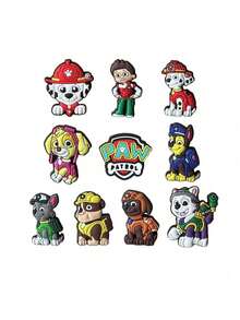 Paw Patrol 10/20/31件套 Ryder Chase Skye 动漫卡通鞋饰，适用于木屐鞋装饰配件，男女皆宜，生日派对礼物，鞋架，收纳神器，户外，花园，旅行必备，便携式，沙滩必备，毕业季，毕业典礼，毕业礼物，毕业赠礼，毕业礼物，毕业礼物，毕业赠礼，毕业礼物，恭喜毕业，毕业典礼，优秀毕业生，毕业派对 - 彩色 - 查看 9