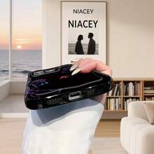 1pc Travel Airplane Graphic Soft Phone Case, Ideal For Daily Use By Men And Women, Compatible With IPhone 17 Pro/17 Pro Max/17 Air/17/16e/16/15/14/13/12/11, Galaxy S23/S24/S25/S26, A57/A37/A17/A07, Series - Black - View 3