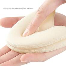 Sponge Toe Pads For Ballet Shoes, Soft & Resilient Half-Size Toe Cushions For High Heels, Anti-Friction & Shock-Absorbing Forefoot Pads - Beige - View 2