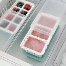 OGGI Prep Portion Silicone Freezer Trays With Lid - Freezer Molds For Food, Ice Cube Tray, Food Prep Containers, Freezer Storage Containers, For Soup, Smoothie Cubes, Broth, Leftovers - 2 Cupx2 - Nhiều màu - Xem 5