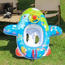 Swimming Rings Floaties Swim Float Tube Baby Inflatable Swim Ring With Steering Wheel For Kids Toddlers - Multicolor - View 1