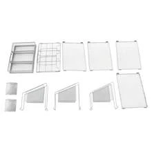 YISSALE Caja y estantería de archivos - Color: Plata - Ver 9