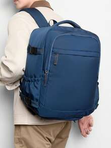 Male Functional Backpack, Business Large Capacity Travel Backpack, Men's Commuting Computer Backpack, College Style Minimalist Backpack, Sports And Fitness Backpack With Independent Shoe Compartment Bag - Multicolor - View 3