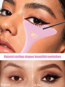 2026新款硅胶眼线模具，带刻度的眼线笔辅助工具，可重复使用的多功能眼妆套装，眼线辅助工具，睫毛印章，眼影定位，抗菌，眼妆辅助工具，适用于女士眼线笔、眉毛、唇线、舞台妆、日常妆容，高性价比化妆工具，价格实惠，适合作为圣诞礼物，化妆品，化妆工具，平价好物，礼物，女士礼物，圣诞礼物 - 彩色 - 查看 3