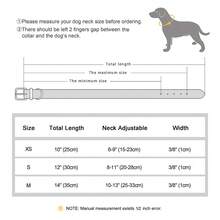 Colorful Engraved Cat Collar, PU Personalized Pet Collar, Adjustable Anti-Lost ID Tag - Navy Blue - View 3