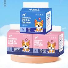 Dog Diapers, Pet Diapers, Absorbent Pet Menstrual Pants, Breathable Disposable Dog Underwear, Dedicated Pee Pads - Multicolor - View 1