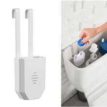 1个马桶水箱清洁剂支架，马桶配件，悬挂式马桶清洁剂分配器，防止溶解残留物污染水箱 - A - 查看 2