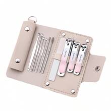 4pcs Ombre Nail Clipper Set, Includes Nail Clippers, Nail File, Cuticle Nipper, Suitable For Home Manicure - A - View 2
