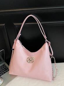 Korean Fashion Chain Strap Backpack Women New Casual Large Capacity Multifunctional Shoulder Bag - Pink - View 11