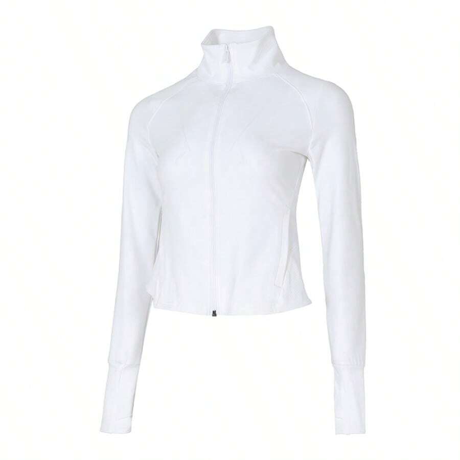 Under Armour Áo khoác  dành cho nữ, áo khoác dệt kim dáng ôm, áo khoác thường ngày thoải mái 1379157-101 - Trắng - Xem 1
