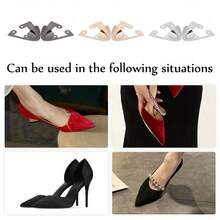 Anti-Pedestal Metal Toe Caps Set Of 2 Pieces, Essential For High Heels, Durable And Fashionable, Available In 3 Colors - Gold Two-piece Set - View 8