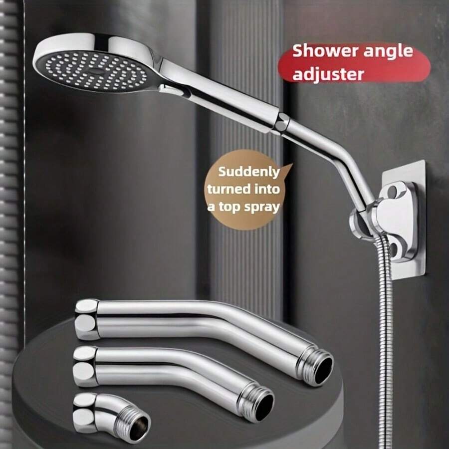 135度可调节塑料淋浴喷头支架，手持淋浴喷头角度调节器