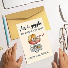 1pc Lovely New Baby Congratulations Card Funny Baby Shower New Baby Card - Sets - View 5