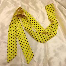 Korean Long Black And White Polka Dot Silk Scarf, Spring And Summer New Neck Scarf, Decorative Versatile Temperament With Shirt Streamer - Đỏ - Xem 9