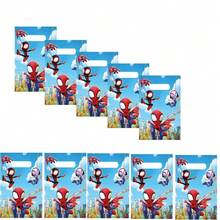 Marvel 10个主题塑料礼品袋 - 带提手的派对礼品袋，卡通英雄设计生日派对礼品包，礼品和派对用品。 - 彩色 - 查看 2