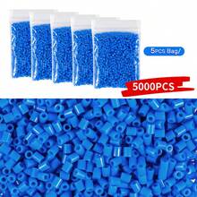 5000pcs 2.6mm Blue Fused Beads Set, Suitable For Beading Handcraft Materials, Creative DIY Art Craft, High Quality Smooth Beads, DIY Art Project Making, Ideal Gift For Beginners And Hobbyists - 2.6mm Puzzle Beads - View 9