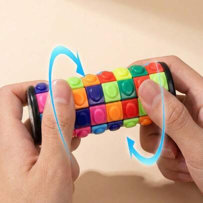 1 khối Rubik ngô 3D, khối ngón tay, khối trụ, khối xếp hình cá nhân hóa độ khó cao 3/5/7 lớp, đồ chơi giải tỏa căng thẳng cho người lớn, Fidget 3d, khối giác quan, khối Rubex, đồ chơi giác quan, Fidget, đồ chơi Fidget, bóng giảm căng thẳng, Pe, đồ chơi bóp