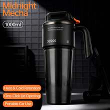 1000毫升真空保温水瓶，304不锈钢大容量直饮杯，便携式旅行杯 - 彩色 - 查看 10