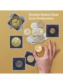 20pcs Spring Season Black Velvet Coin Display Boxes - Multicolor - View 1