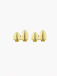 1 Set Hollow Smooth Personalized Combination Suit, Fashion Classic Men's Tooth Jewelry, Hip-Hop Music Festival, Daily Funny Stage Accessories - Multicolor - View 10