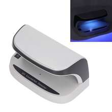 Detector de dinero falsificado UV detector automático de moneda para comprobar pasaporte tarjeta de crédito DC5V 2A - Gris Claro - Ver 6