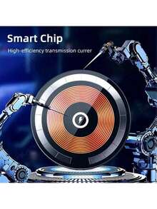 Essager磁吸式无线充电板，支持Qi快充，适用于 17/16/15/14 Pro Max，兼容PD协议 - 黑色 - 查看 9