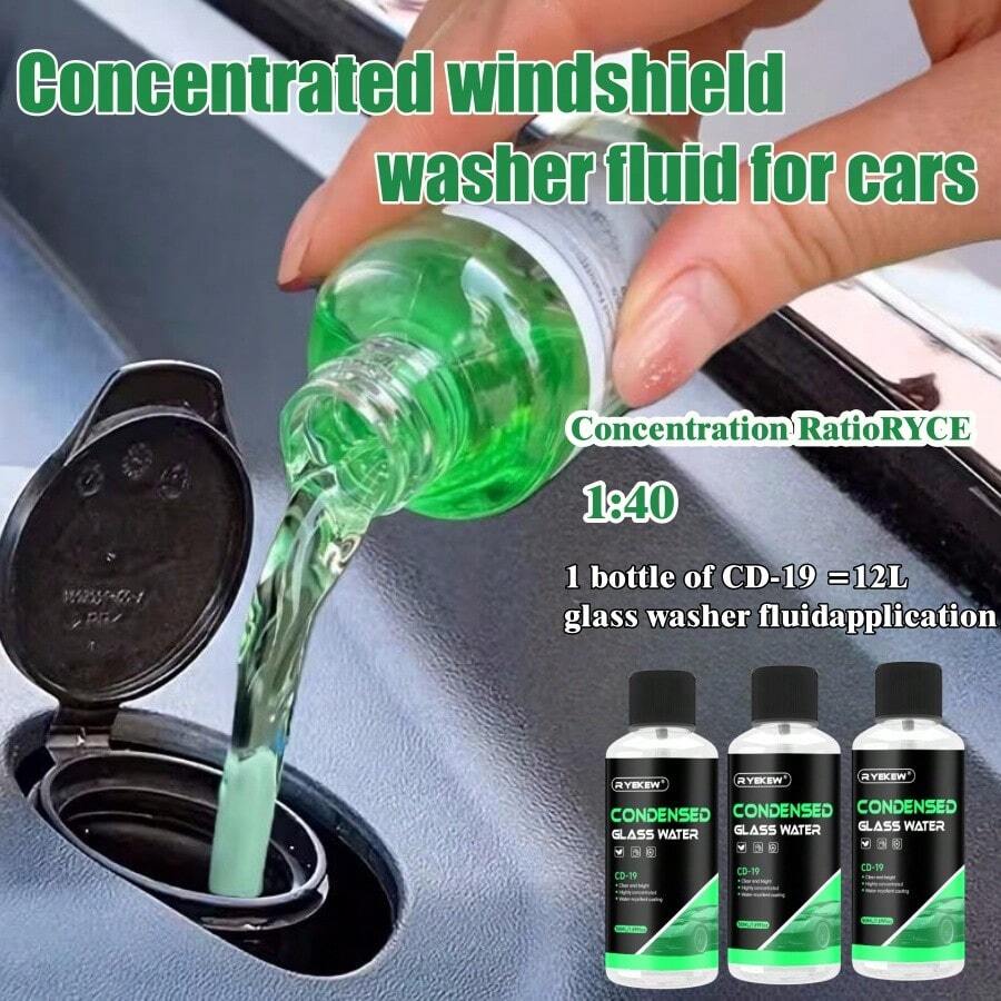 Ryekew 50ml Concentrated Windshield Washer Fluid, For Removing Oil Film, Insect Residue And Stains - CD-19 - View 1