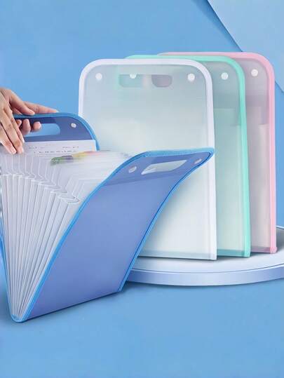 حقيبتان عمودية محمولة باليد لحفظ الأوراق والملفات، حقيبة تخزين للأوراق الاختبارية، حقيبة فرز الأوراق متعددة الطبقات ذات سعة كبيرة للطلاب، منظم ملفات المكتب، مناسبة لحقيبة تخزين مستندات الطلاب، حقيبة ملف مصنوعة من مواد مقاومة للماء مع 13 طبقة لتخزين المستندات.