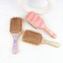 Starry Sky Bamboo Air Cushion Comb, Anti-Static Massage Hair Brush, Salon Smoothing Air Cushion Comb - Multicolor - View 8