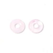 2个18/25毫米圆形护身符吊坠，天然宝石水晶玛瑙护身符项链吊坠配件 - 彩色 - 查看 25