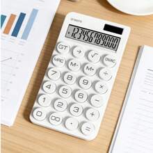 12-Digit Dual Power Calculator, Solar + Battery Powered, Memory Function (MRC/+), Square Root, GT Total, Auto Shut Off, Compact Design - Single Piece - View 6