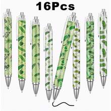 1/4/8/16 Pcs Retractable Ballpoint Pens With Cucumber Design, Black Ink, Student Gifts Graduation Celebration Gifts, Campus Office Home Supplies, Back-To-School Season Surprise Giveaways - Cucumber - View 7