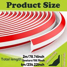 1 pieza Tira decorativa triangular autoadhesiva de 200cm/300cm/600cm de PVC - Sello de zócalo triangular elástico, fácil instalación, protección de bordes para interiores - A - Ver 4