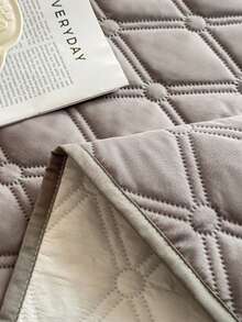 1pc Waterproof Mattress Protector, Soft Breathable Fitted Sheet, Noiseless Bed Cover - Grey - View 5