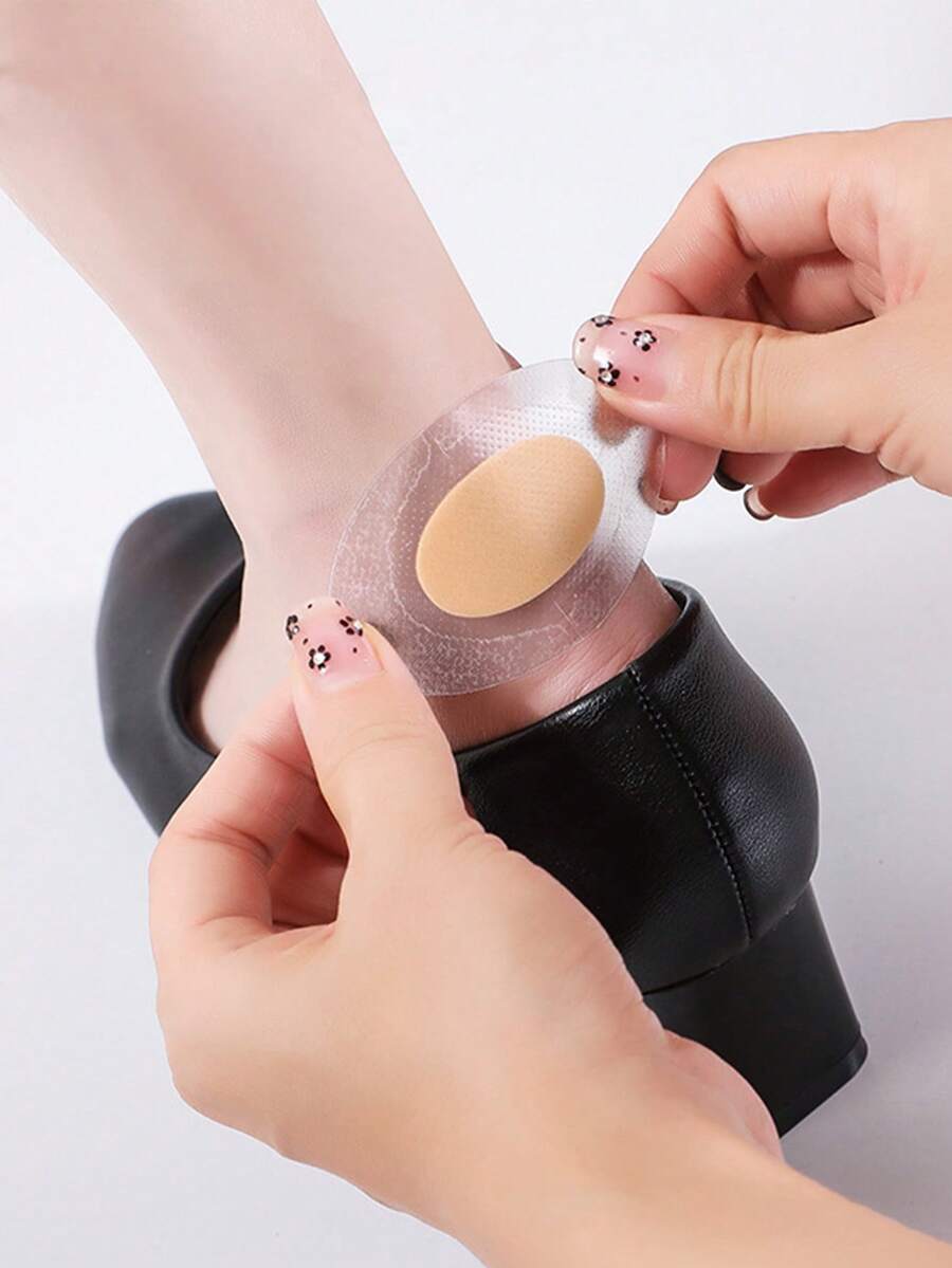 Heel Grips, Transparent Invisible Heel Pads, Foot Protection Cushions For High Heels, Unisex - Apricot - View 1