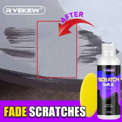  Ryekew 100g Car Scratch Repair Wax, Polishing And Scratch Remover Paste - Suitable For All Vehicles To Quickly Restore Gloss - Especially Suitable For Plastic Surfaces