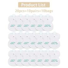 10/20/50/100pcs TENS Unit Pads Reusable Latex-Free Replacement Pads With Upgraded Sticky Electrode Pads Gel And Non-Irritating Patches - Multicolor - View 12
