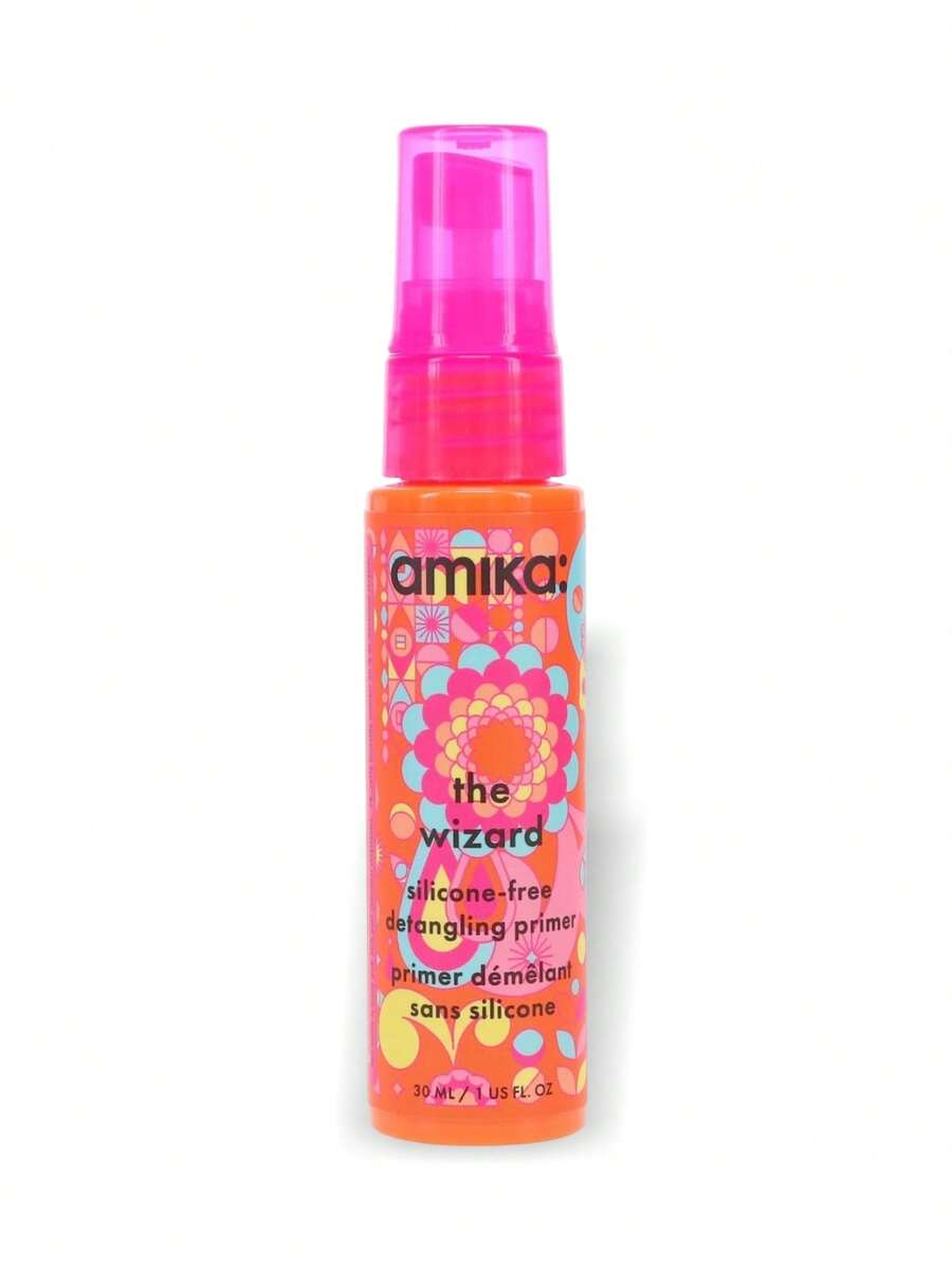 Amika The Wizard Silicone-Free Detangling Primer 1oz/30ml,1oz/30ml*2-Hair Care General Hair Care For Women Girls,Men Boy,Girlfriend Wife Mother Friend Boyfriend Husband Father Brother Essential,Gift,Birthday,Daily - Multicolor - View 1