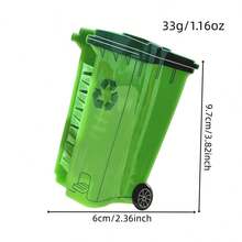 1pc New Funny Trash Can Shaped Hair Claw Clip, Creative Design Hair Claw Hair Accessory Summer Beach Hair Clips - Multicolor - View 6