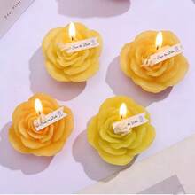 1pc Peony Scented Candle, Suitable As Gift For Female Friends, Colleagues And Students, Elegant Fragrance Candle - 4pcs - View 10