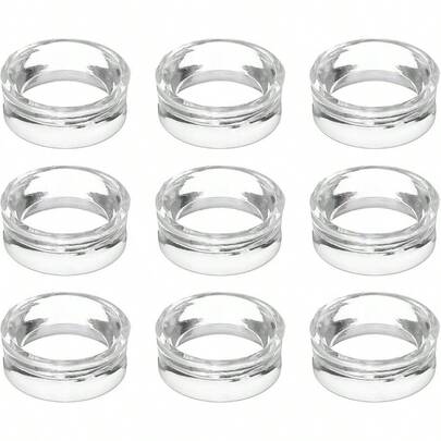 0.6 Inch Round Baseball Stand, 9 Pcs Acrylic Sphere Holder Sphere Holder Ball Display Stands Ball Softball Marbles Collections Balls