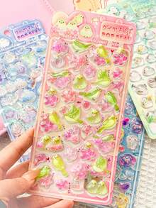 Cartoon Embossed Fun Stickers - Crystal Diamond Children's Decorative Stickers - 3D Stickers - Cute Stereoscopic Stickers. Perfect Decoration - Perfect Gift. The Perfect Choice For Home Decor, Party Decor, Birthday Gifts, Various Holiday Gifts, Fashionable Items. Luxury Choice. Sewing. DIY. - Multicolor - View 14