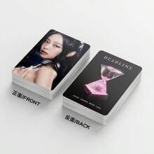 30张双面新专辑《DEADLINE》Jisoo、Jennie、Lisa、Rosé小卡，Lomo卡，贺卡，粉丝收藏，全息Lomo卡，小卡套装 - 彩色 - 查看 5
