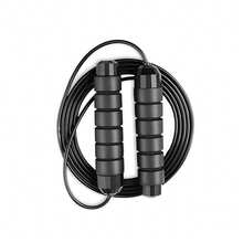 RAVIAN Jump Rope – Tangle-Free PVC Coated Steel Cable With Ball Bearings, Foam Handles For Boxing, HIIT, Cardio, MMA & Full-Body Home Gym Training - Black - View 9