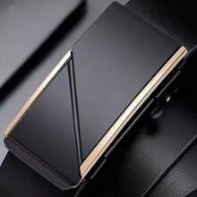 Men's Automatic Buckle Belt Set, Fashionable Business Style, Suitable For Husband, Boyfriend Daily Commute - Yellow Gold - View 4