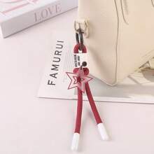 7 Pieces Of PVC Soft Rubber Dopamine Star Heart Hanging Rope Car Keychain, Keychain Accessories, Bag Pendant - Multicolor - View 13