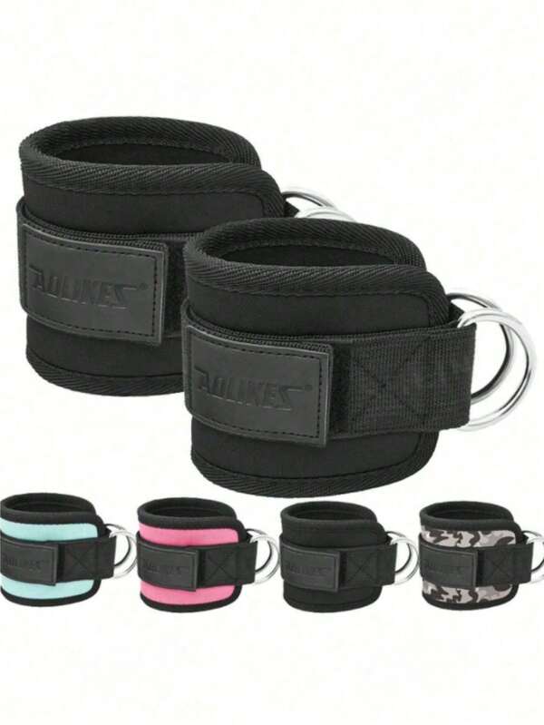 男女通用可调节踝带，带衬垫，踝关节支撑护具，适用于腿部训练、健身、瑜伽、普拉提等运动