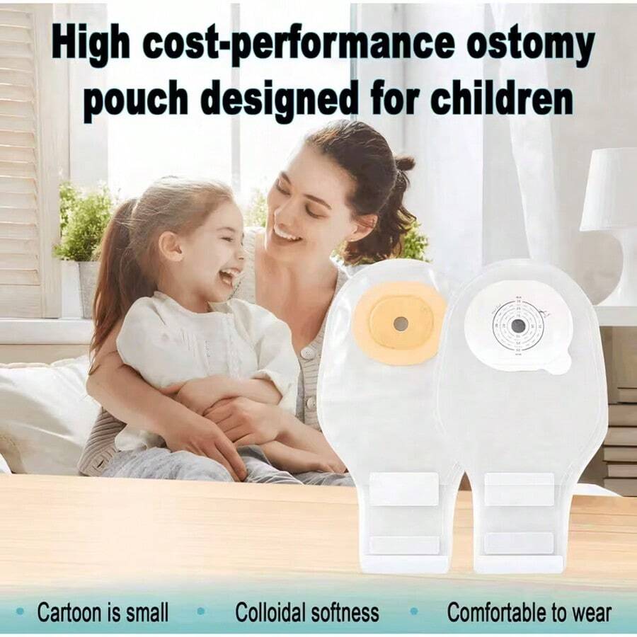 Pulsevital Pediatric Colostomy Bag with Clip 10-40 Mm 20pcs - Ver 1
